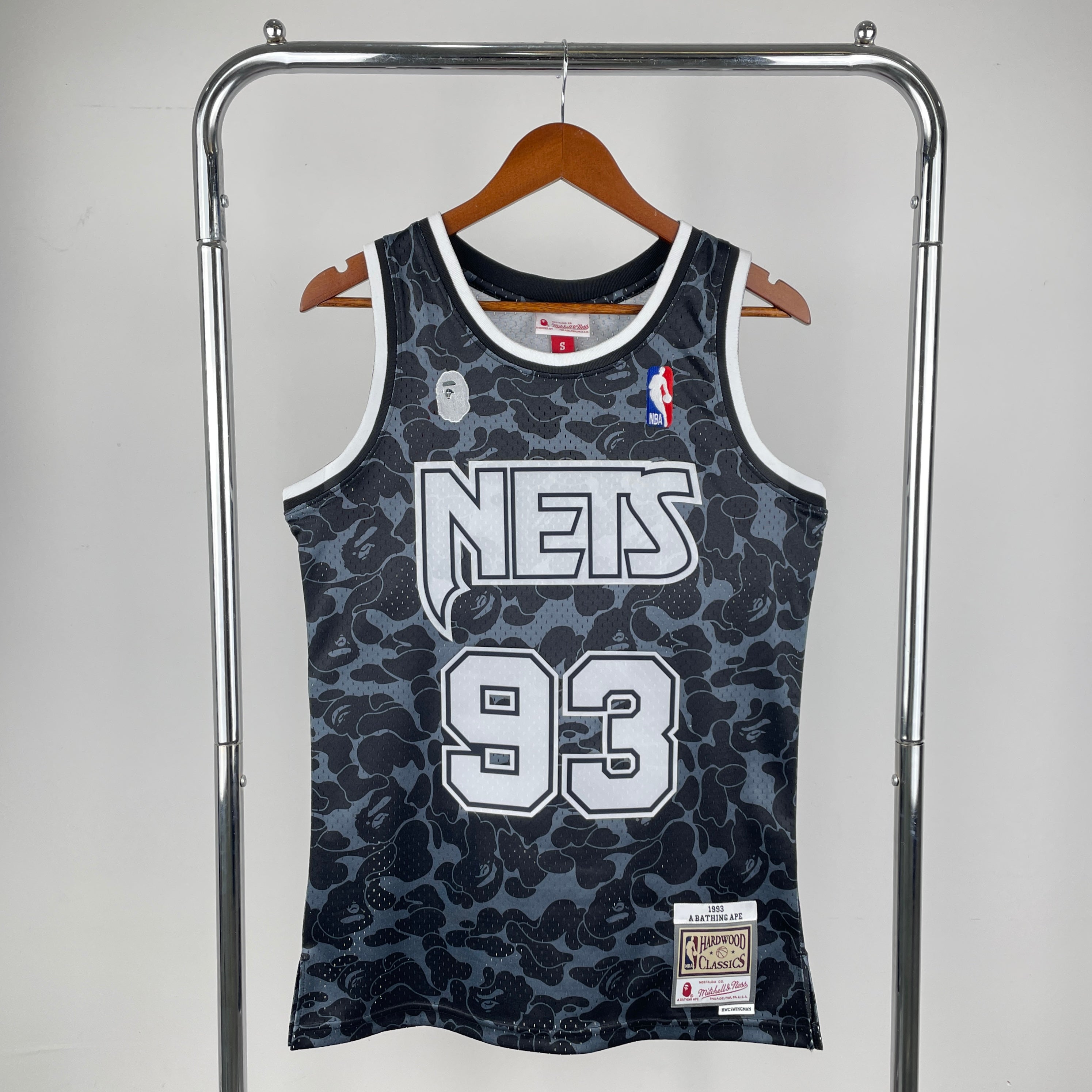 Bape x Mitchell & Ness Brooklyn Nets Jersey - Black – HalftimePH